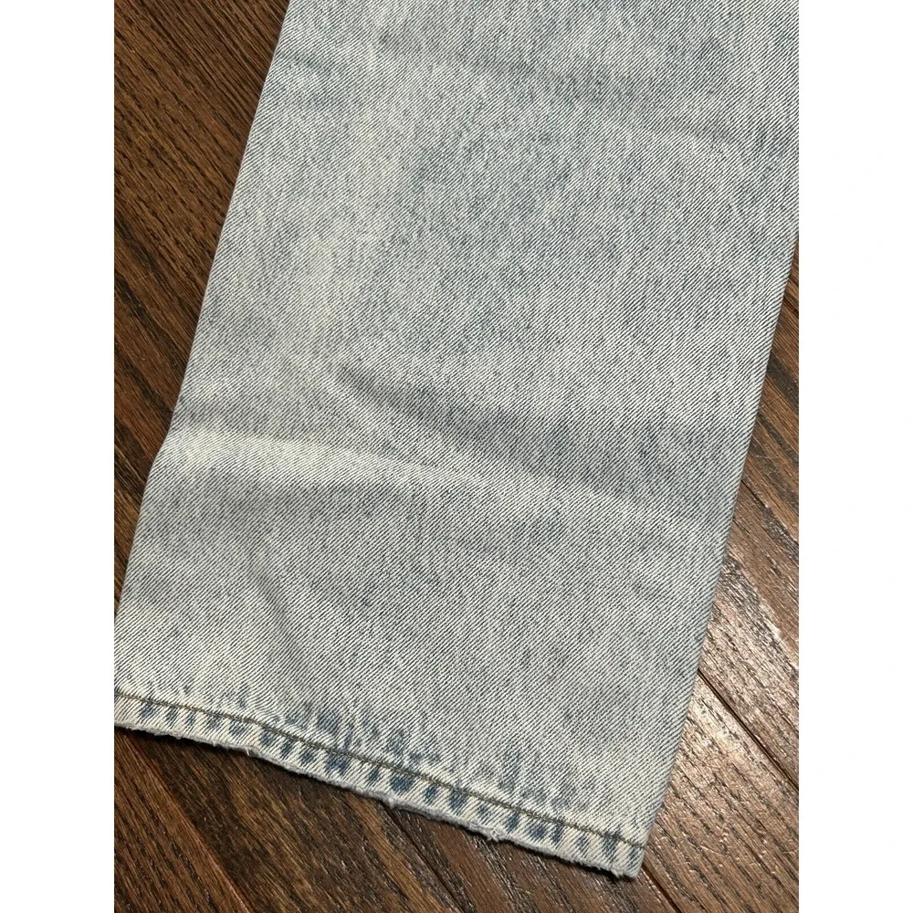 Pistola Womens Blue Light Wash High Rise Distressed Denim Straight Jeans Size 26